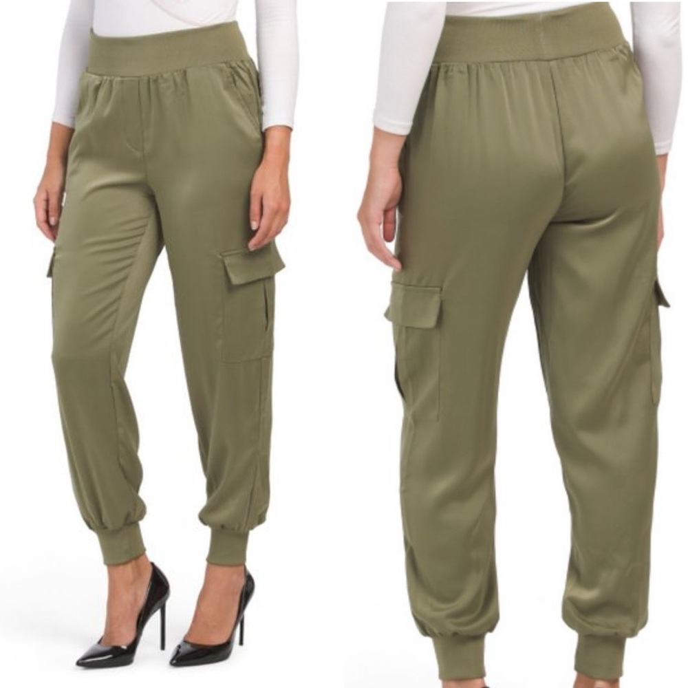 Rachel Zoe Olive Green Track Pants